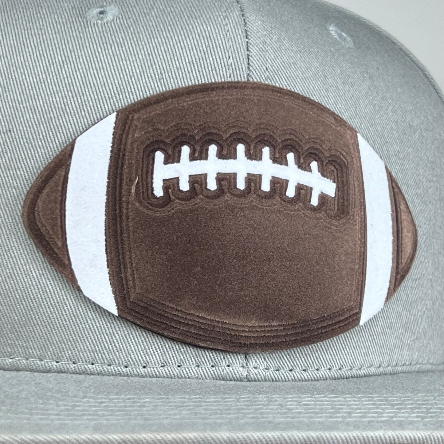 Football - 3D Effect - Silver Hat - SnapBack