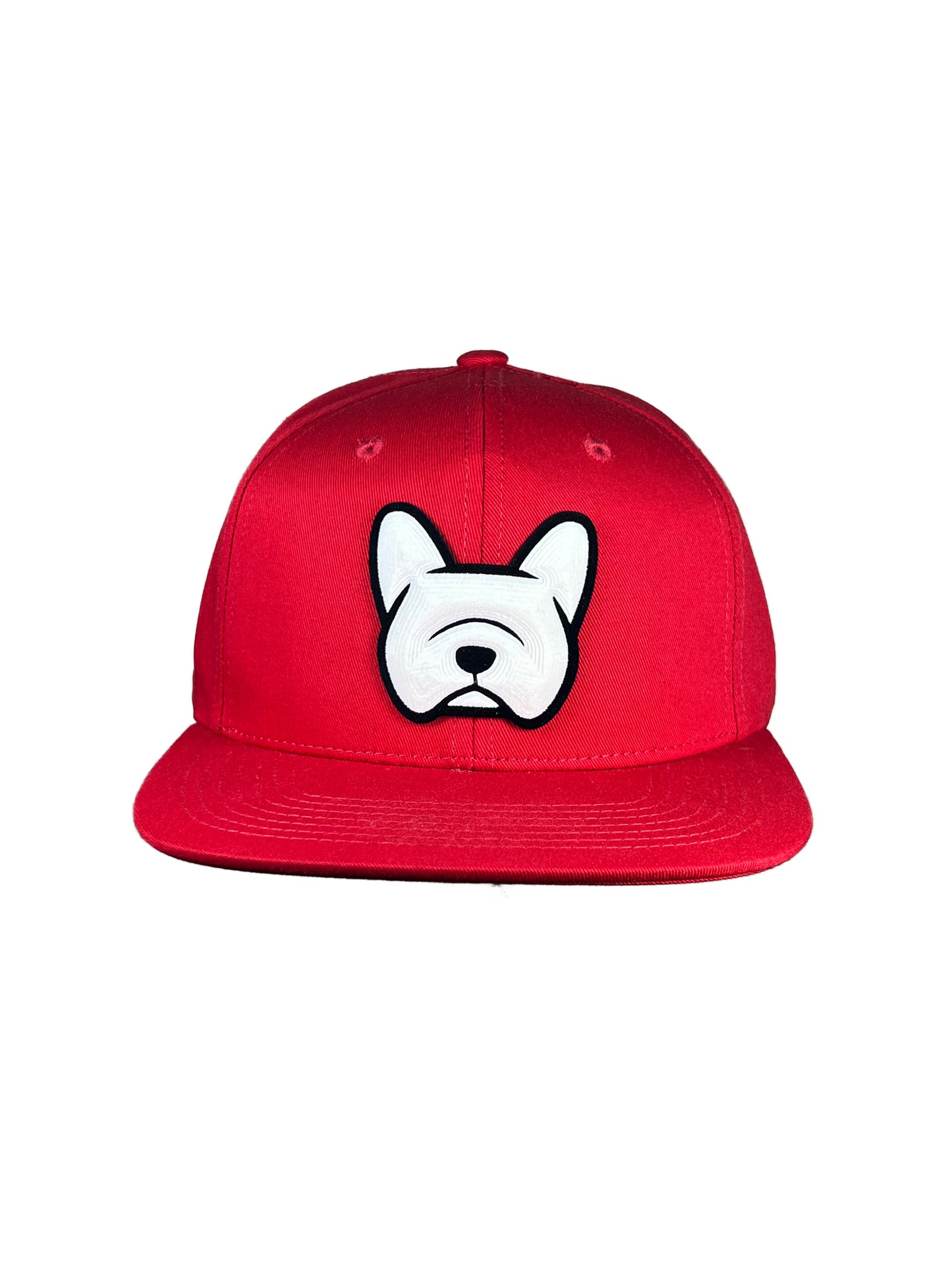 French Bulldog - 3D Effect - Red Hat - SnapBack