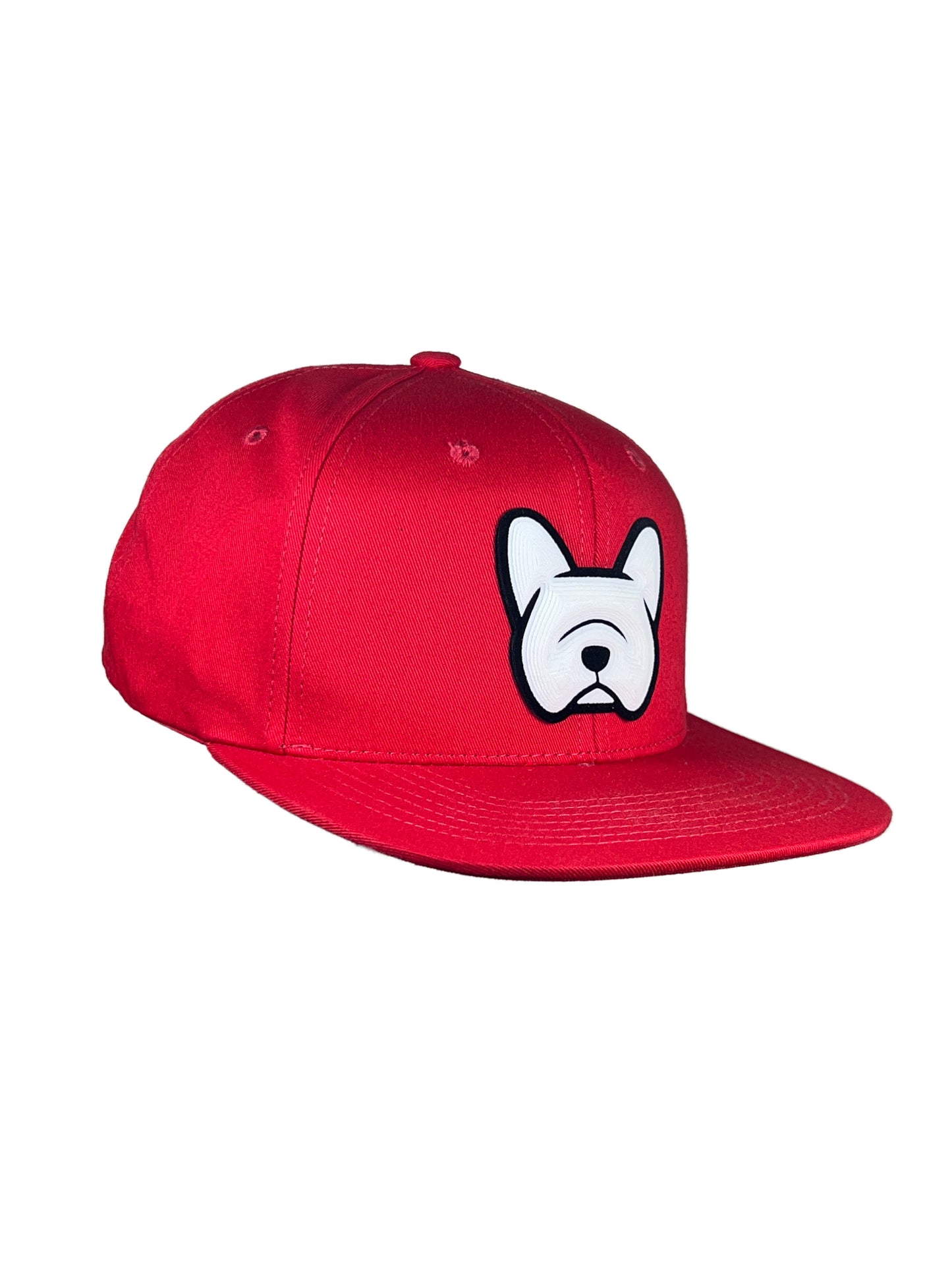 French Bulldog - 3D Effect - Red Hat - SnapBack