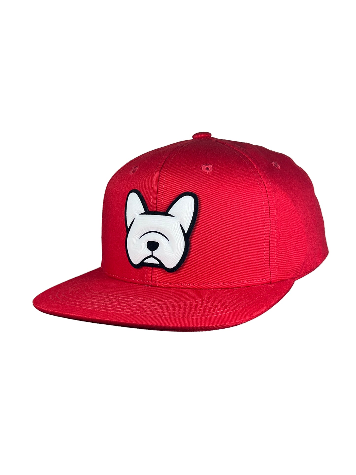 French Bulldog - 3D Effect - Red Hat - SnapBack