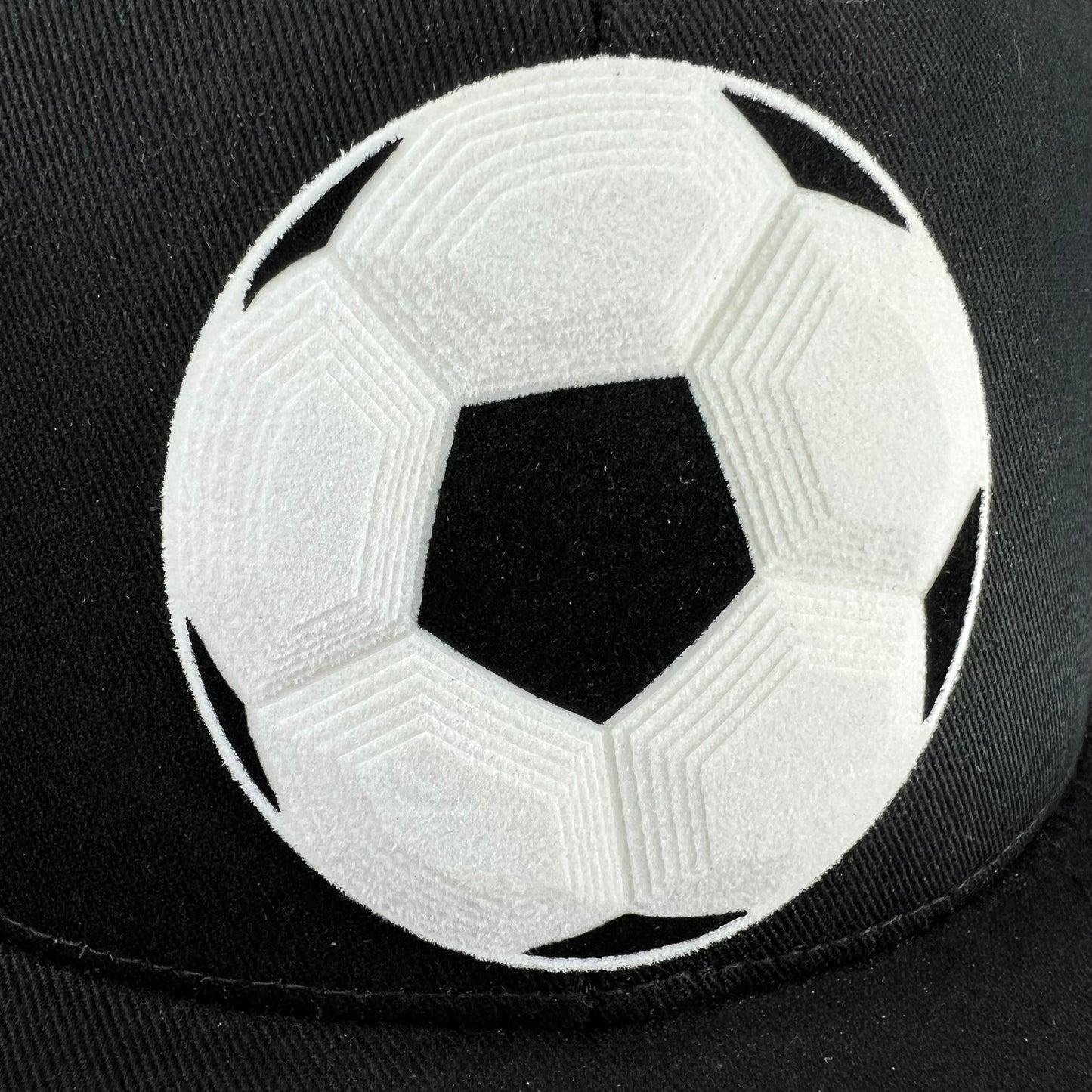 Soccer Ball - 3D Effect - SnapBack - Black Hat